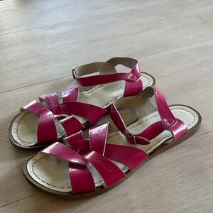 Salt Water Sandals by Hoy - Shiny Pink Sandals